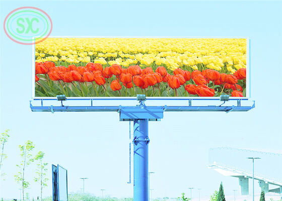 Ip65 Rgb Led Display في الهواء الطلق بالألوان الكاملة من 6500 كيلو إلى 9500 كيلو مع تأثير ثلاثي الأبعاد