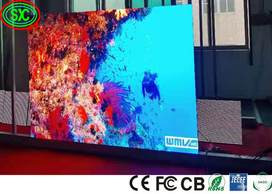 شاشات لوحة GOB HD P2 LED في الأماكن المغلقة LED المرحلة أدى عرض جدار الفيديو للأحداث الحية لمخطط الزفاف