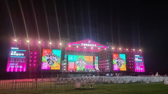 سعر جيد شاشات LED كبيرة المرحلة 391 Nationstar Chip HD Live Effect 500 * 500mm خزانة للأحداث المسرحية ， معدل تحديث 3840 هرتز الانترنت