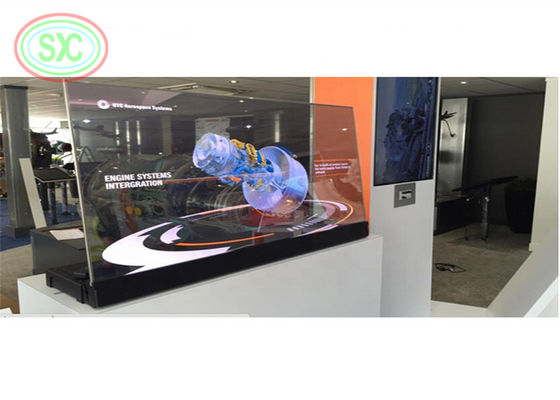1R1G1B شاشة LED الشفافة للستائر IP43 62500 نقطة / متر مربع ضمان 3 سنوات