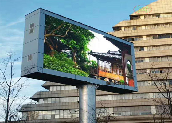 شاشة عرض LED تثبيت ثابت P10 في الهواء الطلق إعلانات LED كامل اللون
