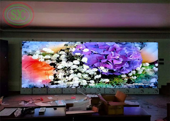 انخفاض استهلاك LED في الحائط الداخلي P3، P391، P4.81 شاشة LED للاجتماعات الأكاديمية