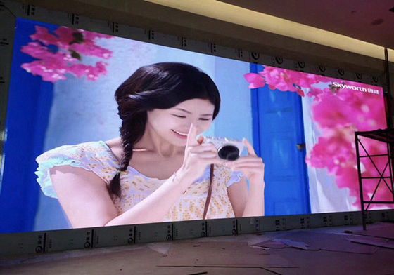 وظيفة الفيديو عالية الوضوح HD P3.91 شاشة عرض LED للإيجار الخلفية للمسرح