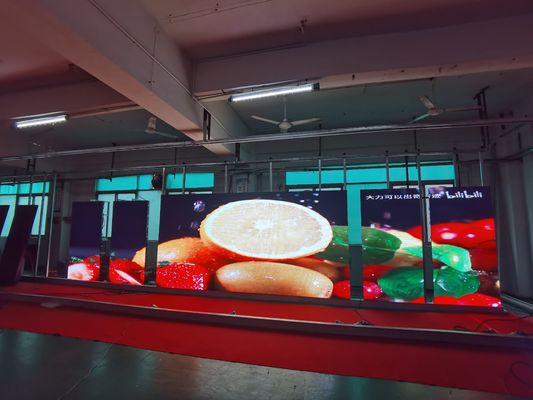 لوحة شاشة فيديو LED ملونة كاملة P2.5 مقاس 160x160 ملم للعرض الداخلي للإيجار