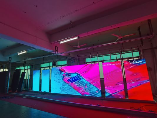 شاشة استئجار مسرح LED Displsy P4.81 في الهواء الطلق 500x500mm الأحداث حائط فيديو ملون بالكامل