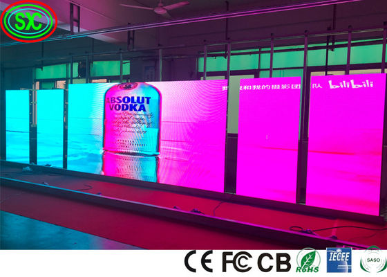 P2.5 مستوى استئجار شاشة داخلية LED شاشة فيديو حائط عرض اعلانية