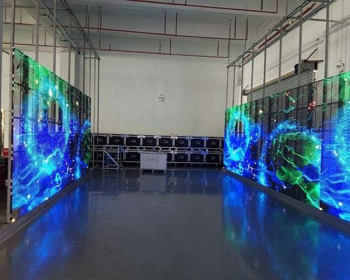 شاشة LED الشفافة من الألومنيوم الحل النهائي مع شاشة شفافة مدعومة
