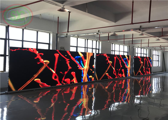 شاشة LED ملونة داخلية P2.5 سهلة التثبيت LED الحائط للإعلانات والأحداث 640x640mm استئجار لوحة LED