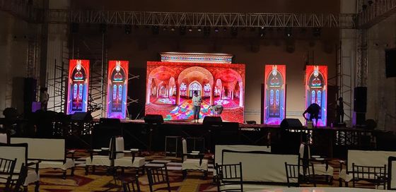 حفلات موسيقية LED الصب الصب الألومنيوم شاشة HD كامل اللون المسرح شاشة LED SMD2121