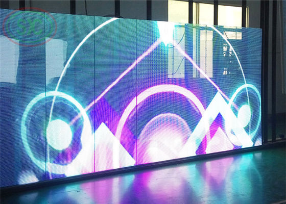 شاشة LED شفافة للطاقة الخضراء G3.91-7.82 1000 * 500mm لعرض الستائر