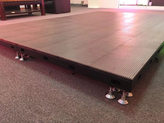 P3.91 إضاءة LED الداخلية بألوان كاملة أرضية الرقص 250 * 250mm LED Module 65410 نقطة / متر مربع
