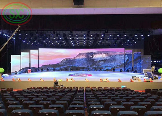 شاشات LED P5 المهنية مع مدخل HDMI وتعريف عالي لإعادة تشغيل في الوقت الحقيقي على المسرح