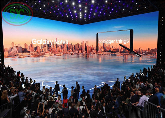 P1.2 - P4.8 شاشة LED مخصصة لا سحب HD مرنة مقاومة للماء سهلة التثبيت