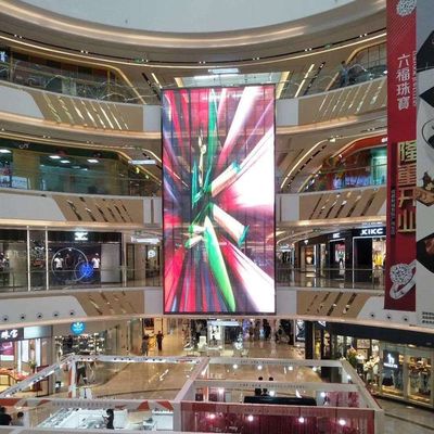 سعر جيد شاشة LED شفافة من الشبكة الزجاجية التجارية P3.91-7.82 داخلية بألوان كاملة الانترنت