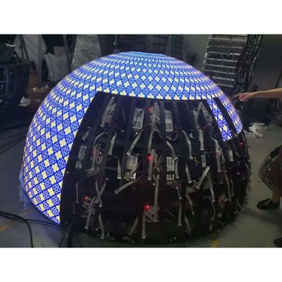 وظيفة عرض الفيديو / النص / الصورة شاشة LED كروية مع صيانة خدمة خلفية مريحة