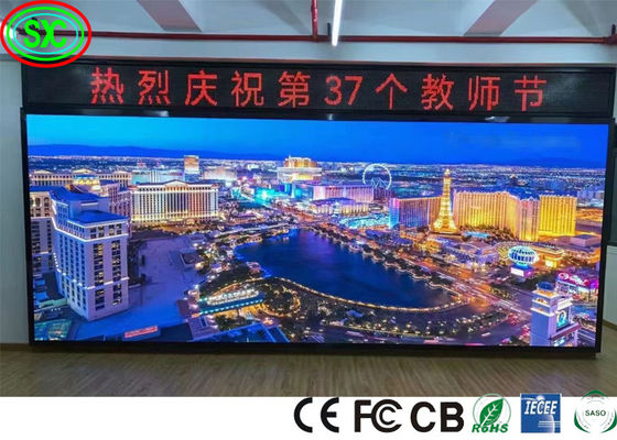 شاشة عرض LED ملونة كاملة داخلية IECEE 250W / M2 P3 P4 P5 P6 SASO شاشة عرض LED ملونة كاملة