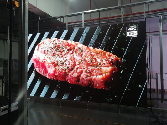 P4 شاشة LED داخلية ملونة كاملة 512x512mm قفل سريع ضوء لوحة خزانة LED رقيقة لظهور المسرح عرض LED معدل تحديث عالي