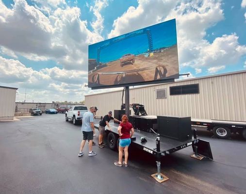 P6 لوحة عرض LED خارجية 576x576mm IP65 مقاومة للماء 5000cd / sqm