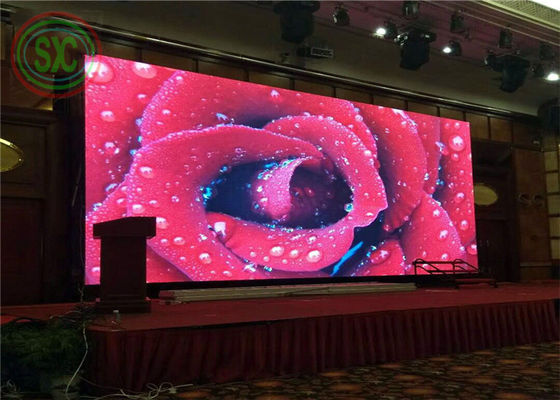 P10 استئجار شاشة LED كاملة الألوان مع جهاز تحكم عن بعد ، دقة عالية