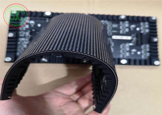 P4 إعلانات داخلية تجارية مجموعة فيلم مرن ، شاشة LED كاملة الألوان 768mm*768mm