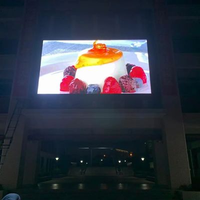 شاشة LED ملونة خفيفة الوزن والخارجية P10 للإعلانات والأحداث ذات الهيكل البسيط والإضاءة العالية