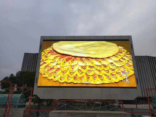 شاشة عرض فيديو الإعلانات الثابتة P8 الخارجية المقاومة للماء SMD LED لوحة الإعلانات خارج الإعلانات المنزلية