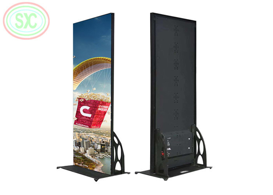 4k بلا خيط أرضية داخلية موقف ملصق LED عرض P2.5 علامة LED متحركة