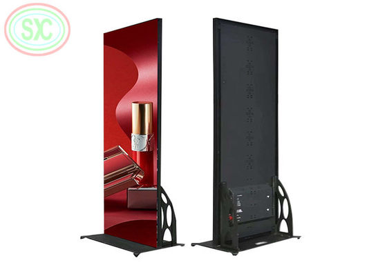 4k بلا خيط أرضية داخلية موقف ملصق LED عرض P2.5 علامة LED متحركة