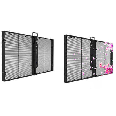 P3.91 شاشة عرض LED شفافة 100000h عمر 1920-3840Hz