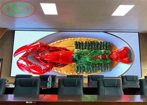 تثبيت ثابت في الحائط الداخلي P5 LED مع معدل تحديث 3840 هرتز لغرف الاجتماعات