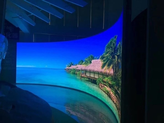 P4 منحنى LED شاشة الفيديو الستار مرنة LED عرض وحدة كامل اللون