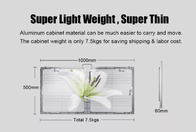 شاشة LED شفافة للفيديو P7.8-7.8 خارجية ، سطوع 4500Cd 4G ، WI-FI