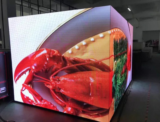 تلفزيون عالي الوضوح كامل الألوان LED Video Wall Indoor P1.8 GOB LED Screen 1/32 مساحة بكسل الشاشة