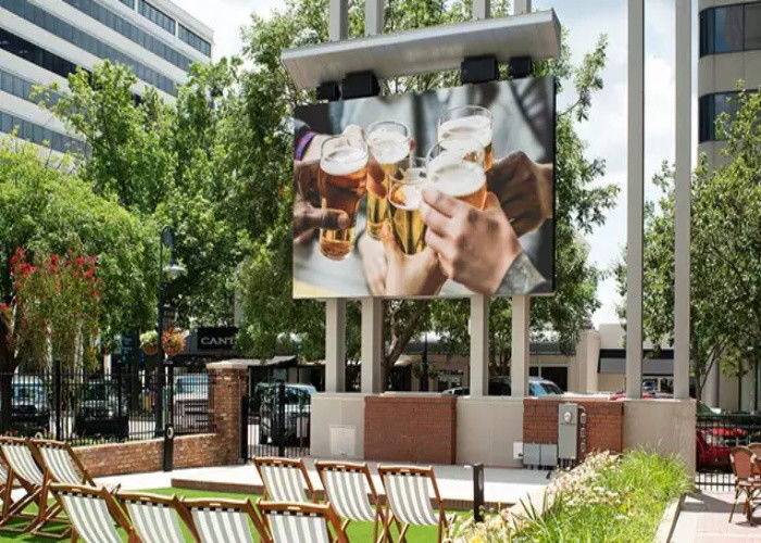 500mm X 1000mm سلس جدار الفيديو أدى P5.95 شاشة عرض LED للإعلان في الهواء الطلق