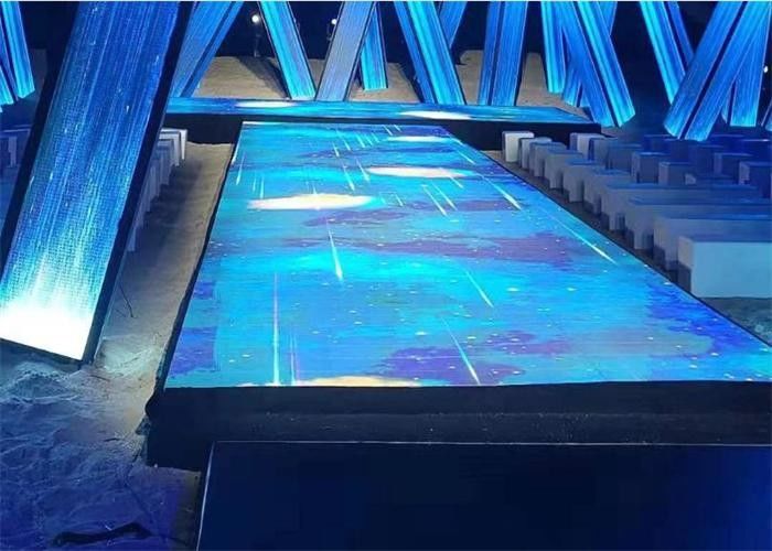 شاشة LED تفاعلية لأرضية الرقص P4.81 للرقص الداخلي / الخارجي لأحداث الحفلات