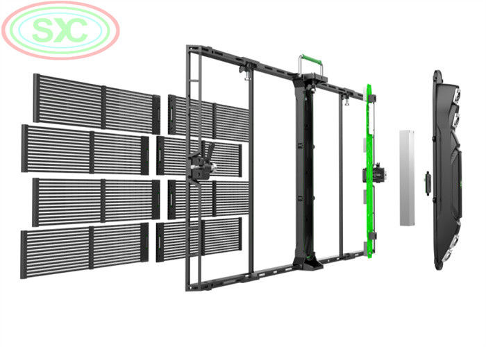طريقة القيادة شاشة LED شفافة مع متوسط ​​عدم تعطل يبلغ 1000 ساعة
