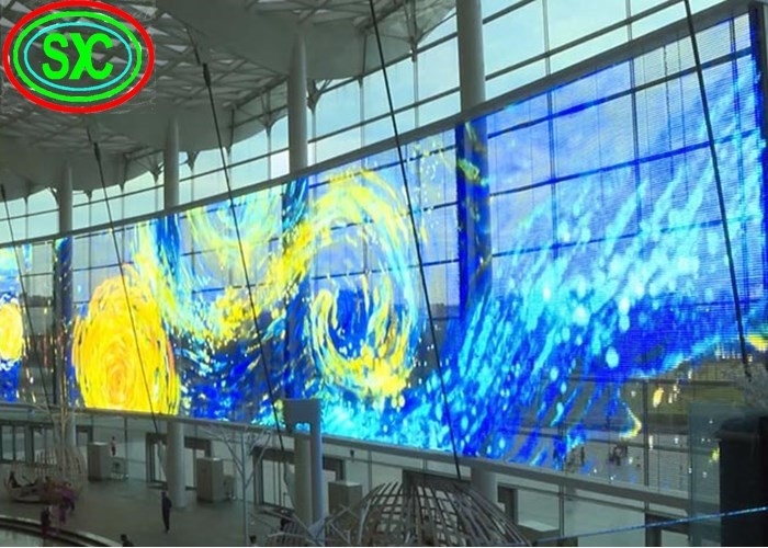 استقرار عالية داخلية كاملة اللون الشفاف شاشة LED SMD1921 500mm X1000mm