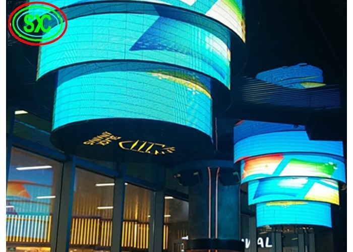 P4.81 خارجية مرنة LED الصب الصب الألومنيوم القضية SMD2525 1R1G1B 5000 نيتس السطوع