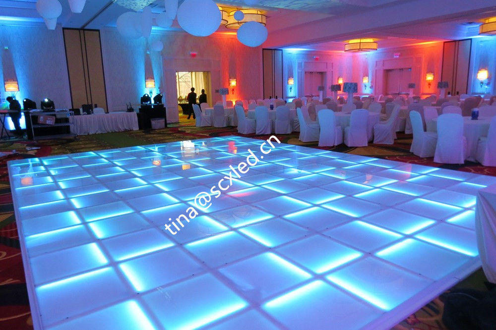 أرضية الرقص LED حفل زفاف أرضية الرقص للحفل المغناطيس 3D LED لوحات ملونة كاملة
