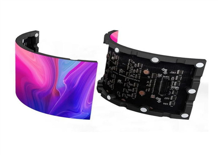 P3.91 شاشة عرض LED منحنية داخلية للإيجار عالية الدقة LED جدار فيديو