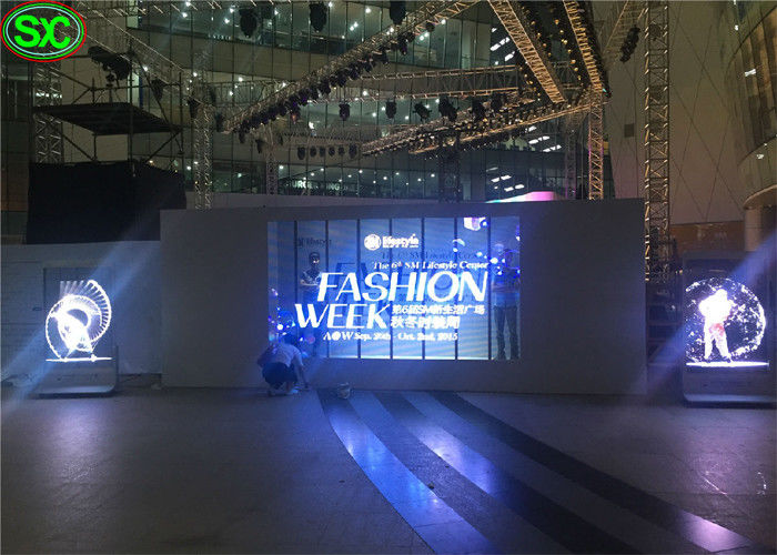 P12mm شاشة ليد شفافة للغاية للسيارات متجر زجاج الجدار، DC5V60A