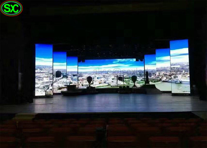 P3.91 داخلي سوبر سليم تأجير شاشة ليد للمرحلة الخلفية