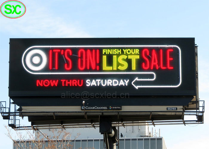 رقيقة جدا RGB P6 P8 IP65 لوحات الإعلانات الإعلانية بقيادة 3 * سنة الضمان