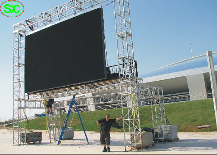 مرنة P4.81 كامل اللون شنقا شاشة ليد، تأجير رقيقة شاشة ليد المعرض