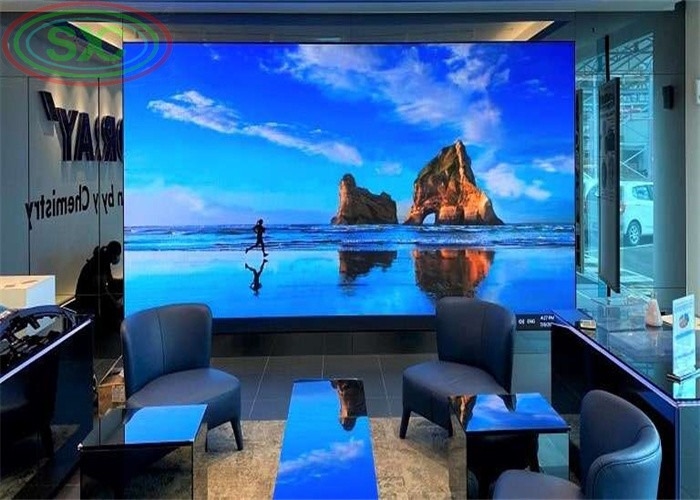 مسرح تأجير شاشة LED الصب الصبغ الألومنيوم، داخلية HD كامل اللون P3، 128 X 64 نقطة مصفوفة