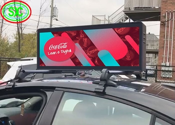 320*106 نقطة وضوح الشاشة شاشة إشارة السيارة LED مع 3 ملم حجم المسافة ووضع التحكم غير المتزامن للقيادة