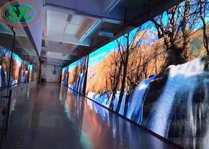 SMD 3528 P6 شاشة ألومنيوم LED RGB LED ذات الصب الصبغ IP65 حياة طويلة حائط تلفزيون داخلي LED