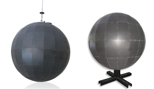 مركز التسوق والأحداث الكرة شاشة LED مع طريقة صيانة الخدمة الخلفية الجهد DC5V سهل التشغيل
