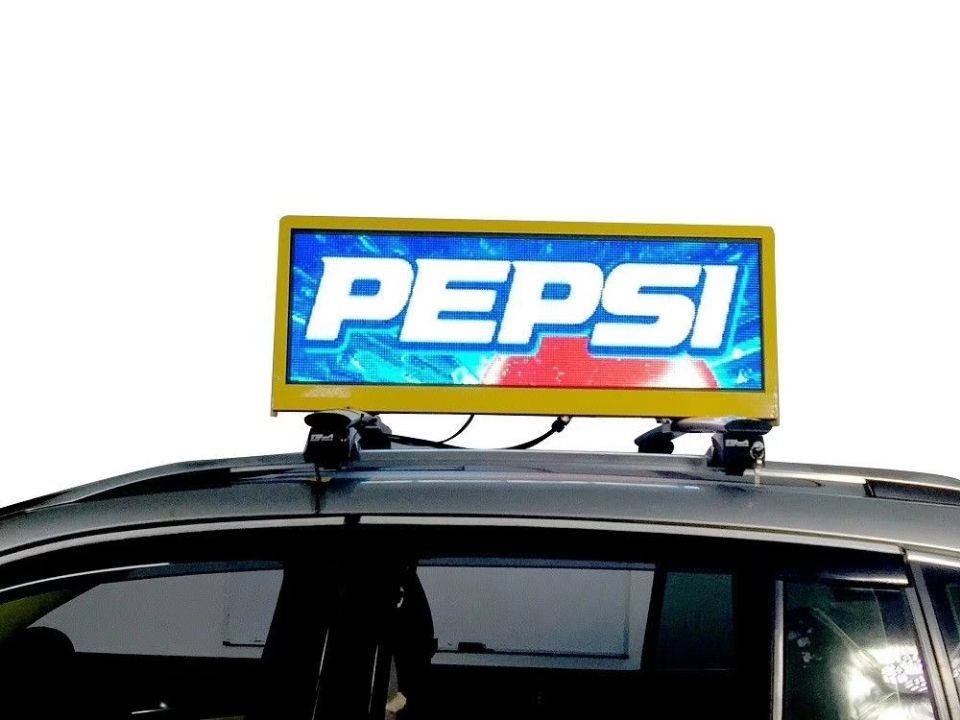إعلانات للسيارات في الخارج شاشة إشارة LED 96 * 32 سم مع التيار المتردد 5 فولت