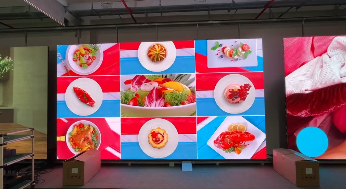 شاشة فيديو عالية الجودة RGB P2.6 داخلية للصب الألومنيوم كامل اللون LED Display Rental 3840HZ شاشة فيديو عالية الجودة 250 * 250MM